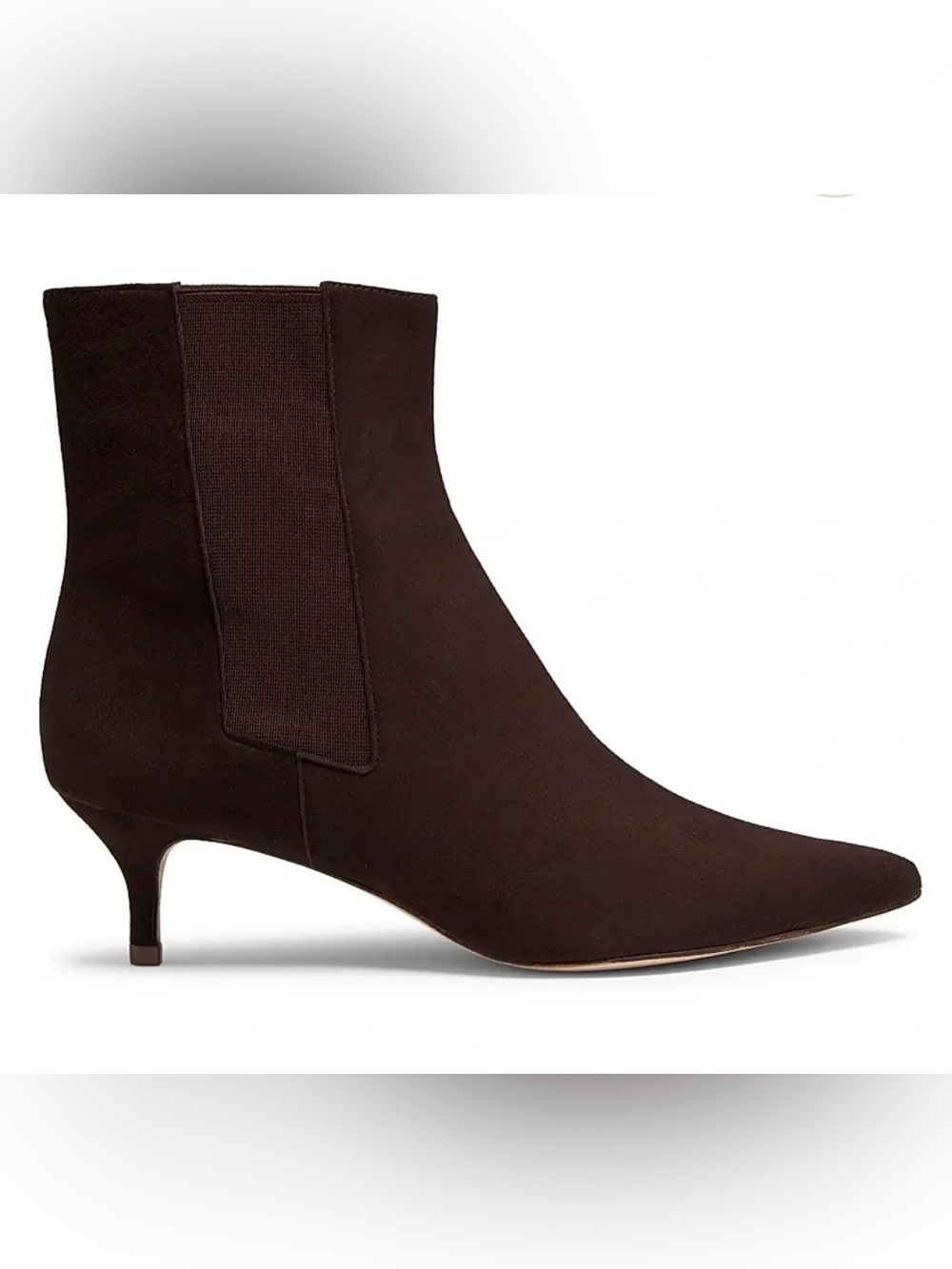 Classic Women's Brown Ankle Boots with Kitten Heel